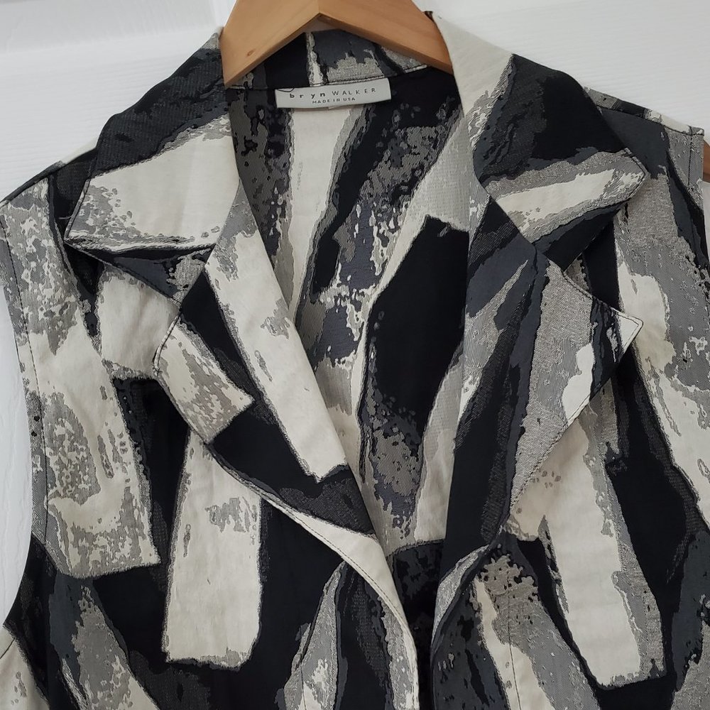 Bryn Walker Marcelina Stretch Jacquard Open Front Vest - Picture 6 of 12